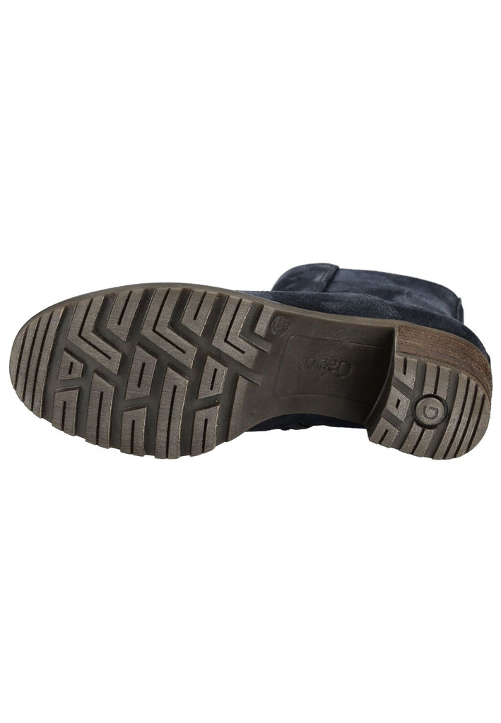 Gabor Comfort Stiefelette Veloursleder Dunkelblau