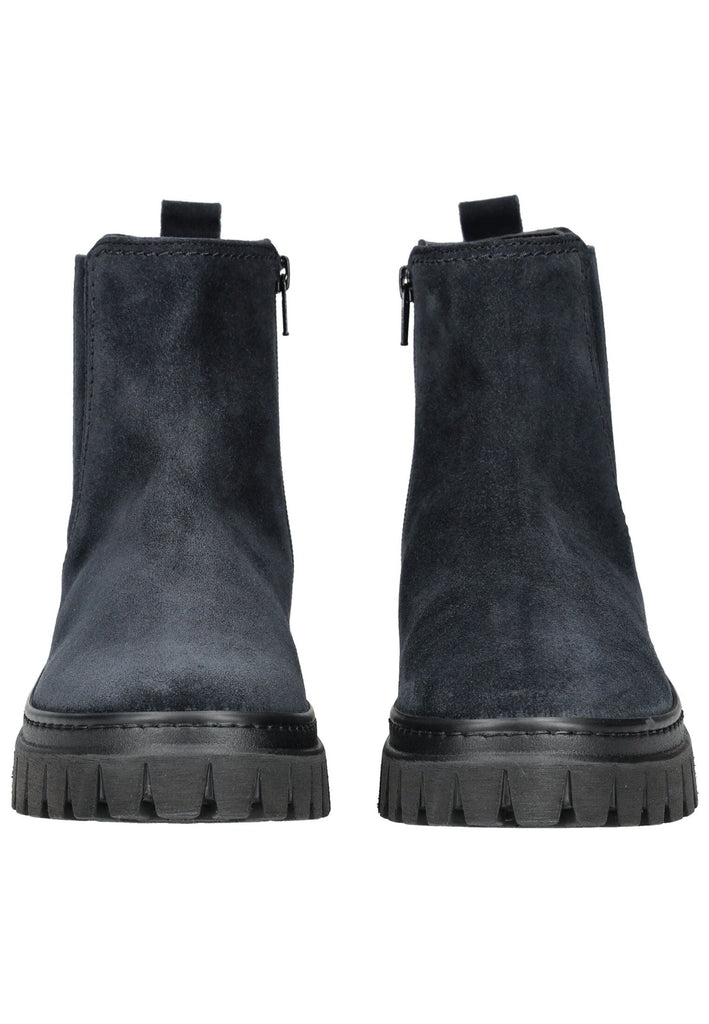 Gabor Comfort Stiefelette Veloursleder Dunkelblau Warmfutter