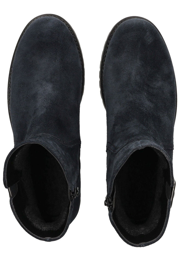 Gabor Comfort Stiefelette Veloursleder Dunkelblau Warmfutter