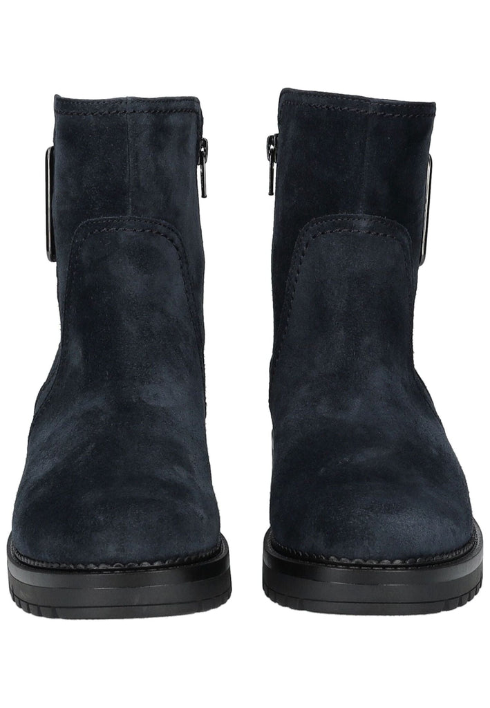 Gabor Comfort Stiefelette Veloursleder Dunkelblau Warmfutter