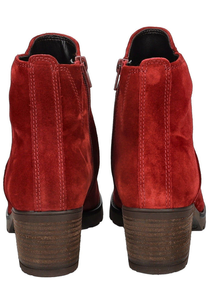 Gabor Comfort Stiefelette Veloursleder Dunkelrot Warmfutter