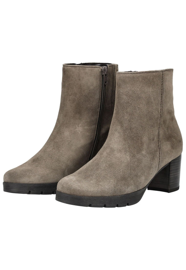 Gabor Comfort Stiefelette Veloursleder Grau