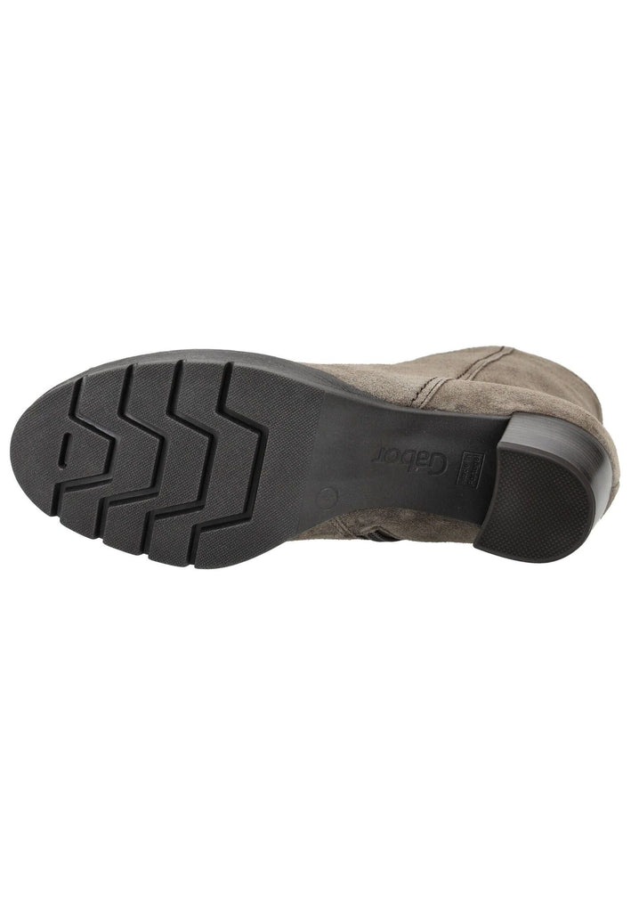 Gabor Comfort Stiefelette Veloursleder Grau