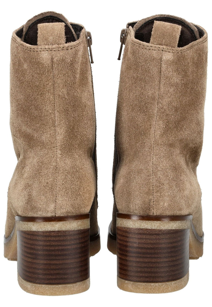 Gabor Comfort Stiefelette Veloursleder Hellbraun