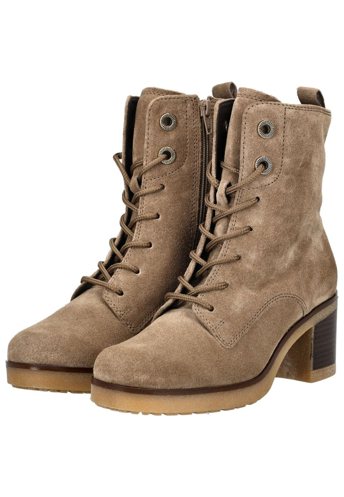 Gabor Comfort Stiefelette Veloursleder Hellbraun