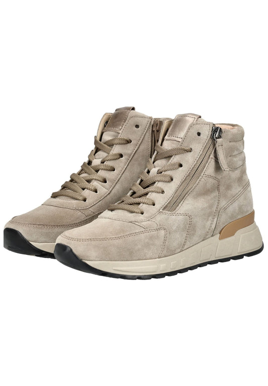 Gabor Comfort Stiefelette Veloursleder Hellgrau