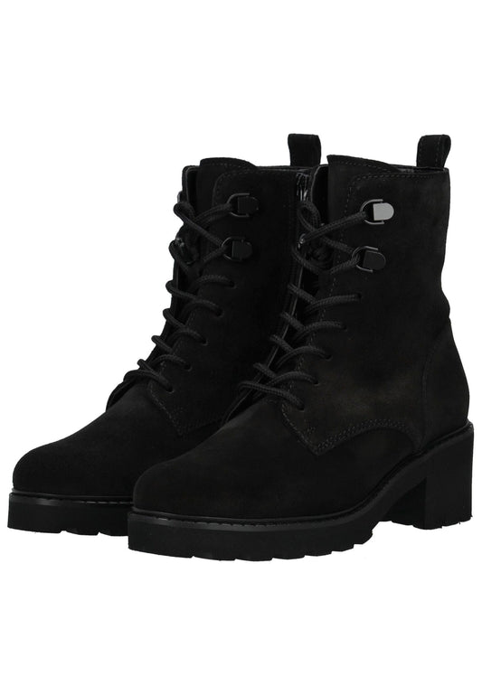 Gabor Comfort Stiefelette Veloursleder Schwarz