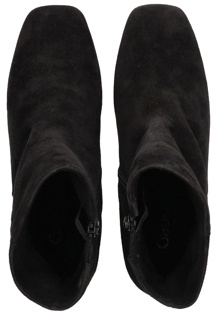 Gabor Comfort Stiefelette Veloursleder Schwarz Warmfutter