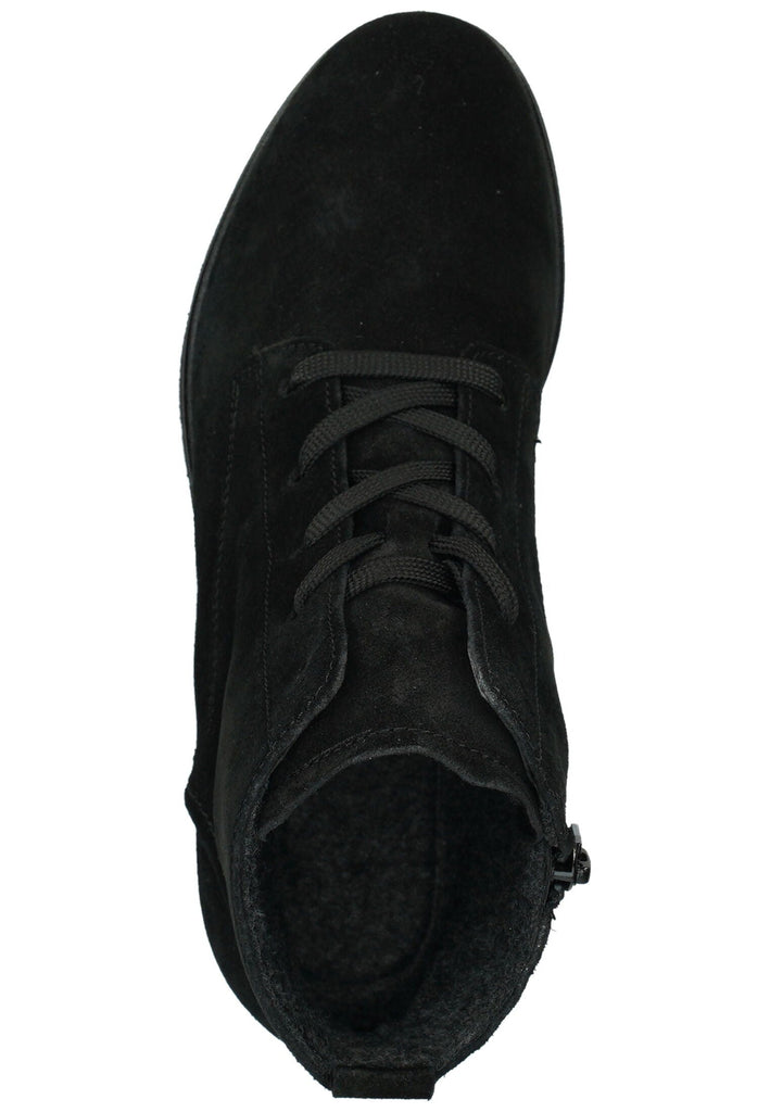 Gabor Comfort Stiefelette Veloursleder Schwarz Warmfutter