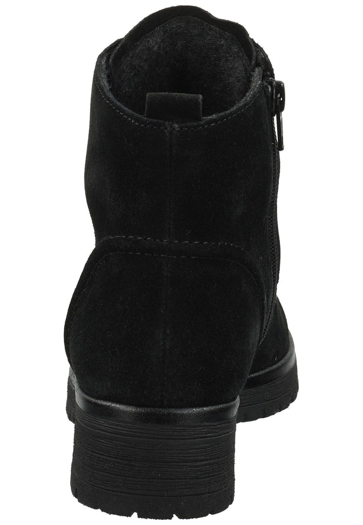 Gabor Comfort Stiefelette Veloursleder Schwarz Warmfutter