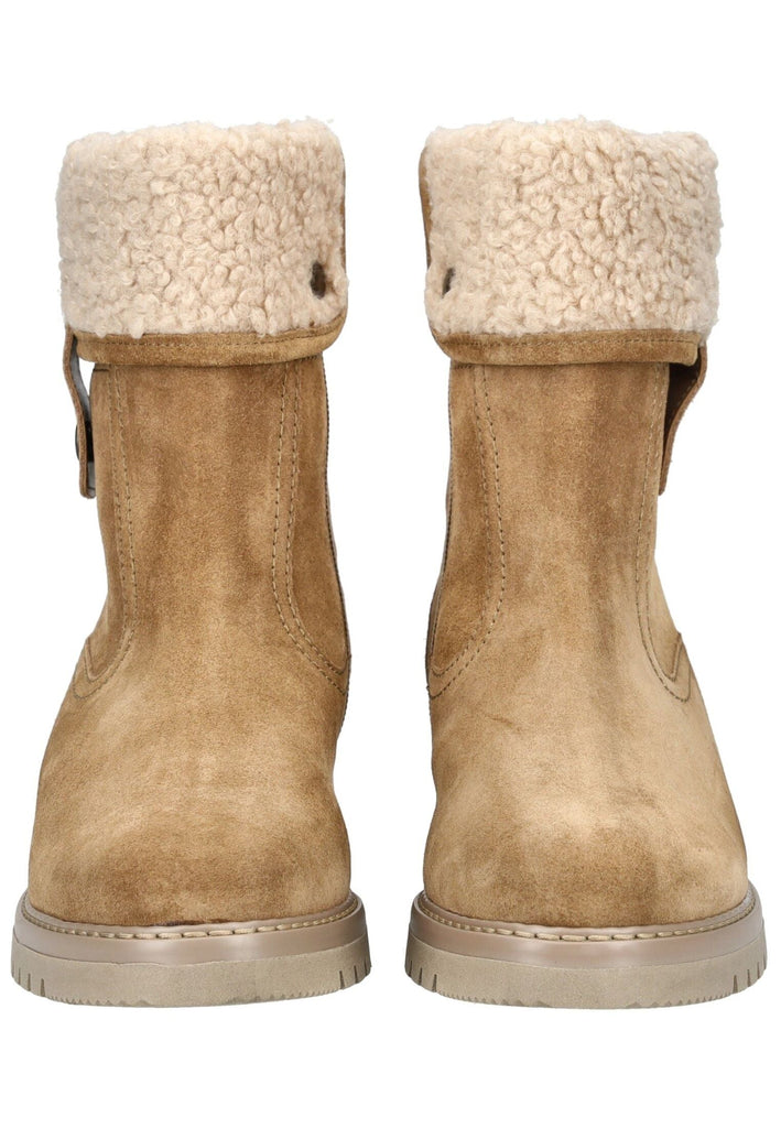 Gabor Comfort Stiefelette Veloursleder/Textil Hellbraun Warmfutter