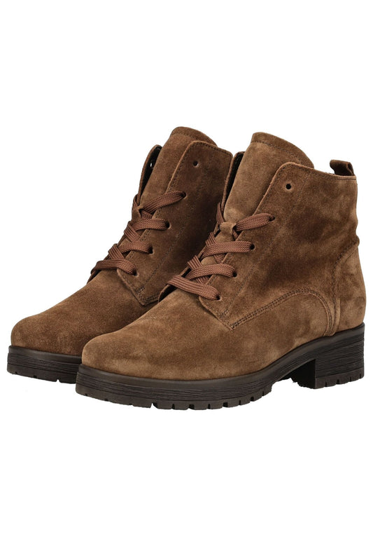 Gabor Comfort Stiefelette Veloursleder Whisky Warmfutter