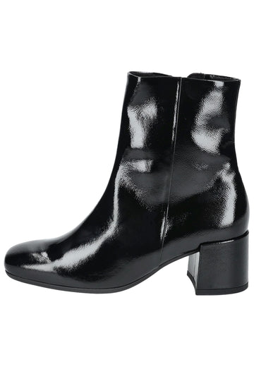 Stiefeletten Gabor Comfort Stiefelette Leder Schwarz Lack Warmfutter