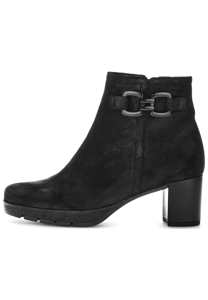Stiefeletten Gabor Comfort Stiefelette Leder/Textil Schwarz