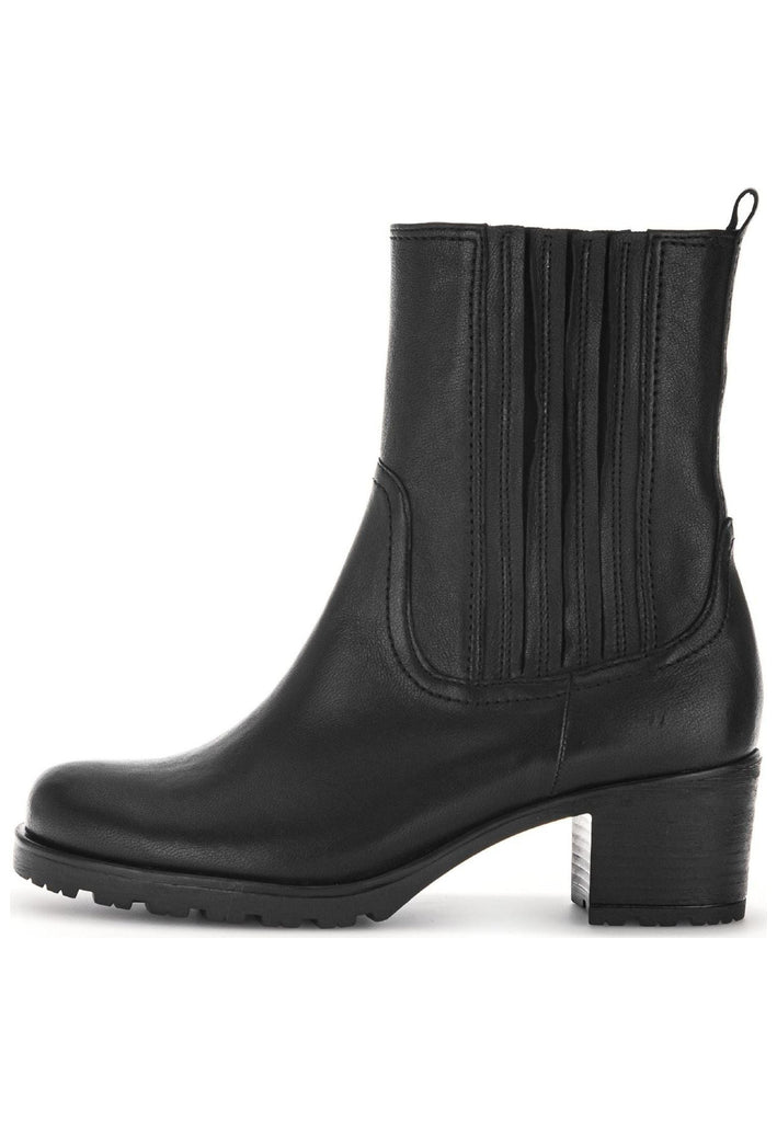 Stiefeletten Gabor Comfort Stiefelette Leder/Textil Schwarz