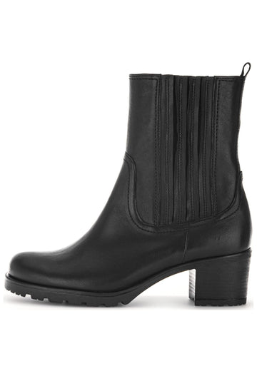 Stiefeletten Gabor Comfort Stiefelette Leder/Textil Schwarz