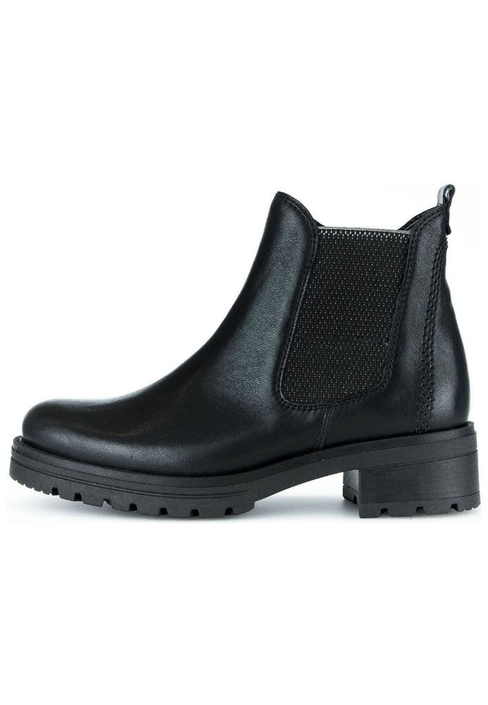 Stiefeletten Gabor Comfort Stiefelette Leder/Textil Schwarz