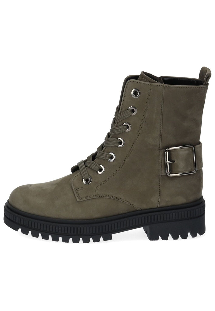 Stiefeletten Gabor Comfort Stiefelette Nubukleder Olive