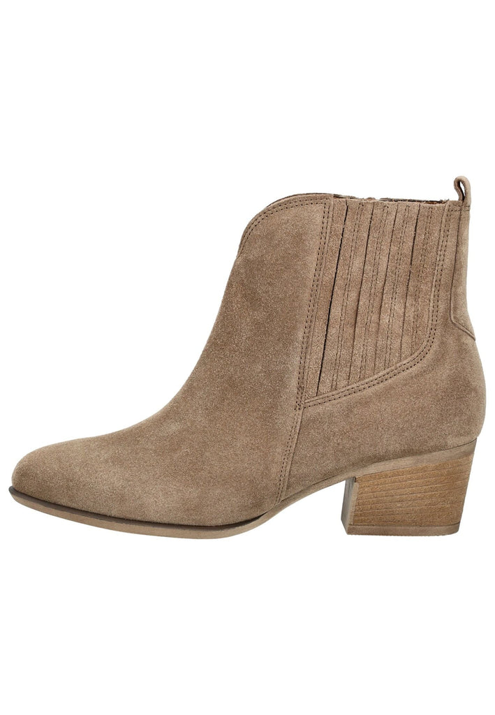 Stiefeletten Gabor Comfort Stiefelette Veloursleder Beige