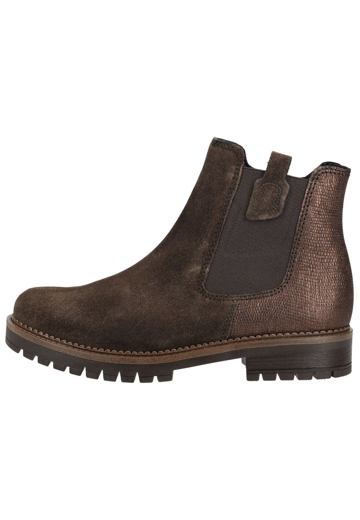 Stiefeletten Gabor Comfort Stiefelette Veloursleder Braun