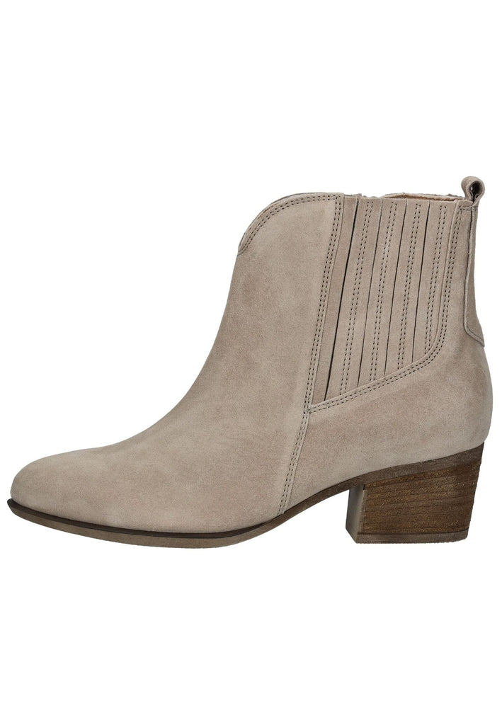 Stiefeletten Gabor Comfort Stiefelette Veloursleder Creme