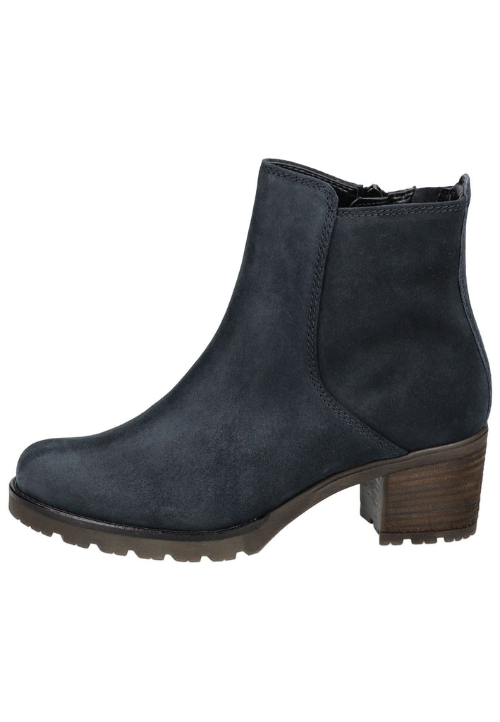 Stiefeletten Gabor Comfort Stiefelette Veloursleder Dunkelblau Warmfutter