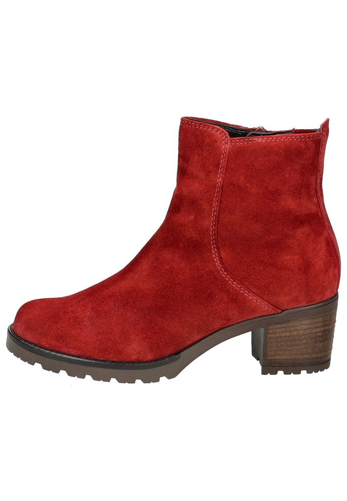 Stiefeletten Gabor Comfort Stiefelette Veloursleder Dunkelrot Warmfutter