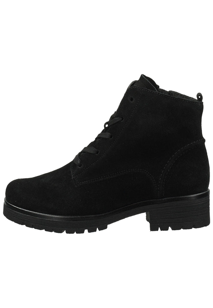 Stiefeletten Gabor Comfort Stiefelette Veloursleder Schwarz Warmfutter