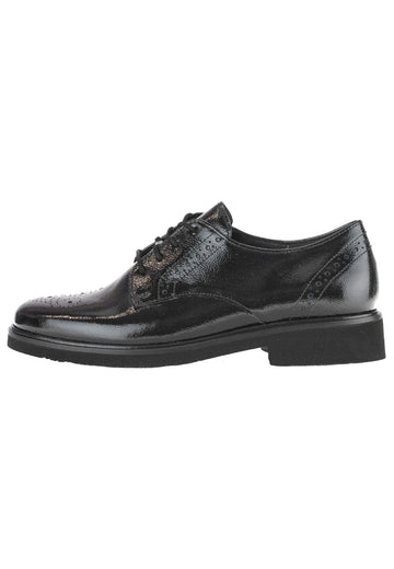 Halbschuhe Gabor Halbschuhe Leder Schwarz Lack