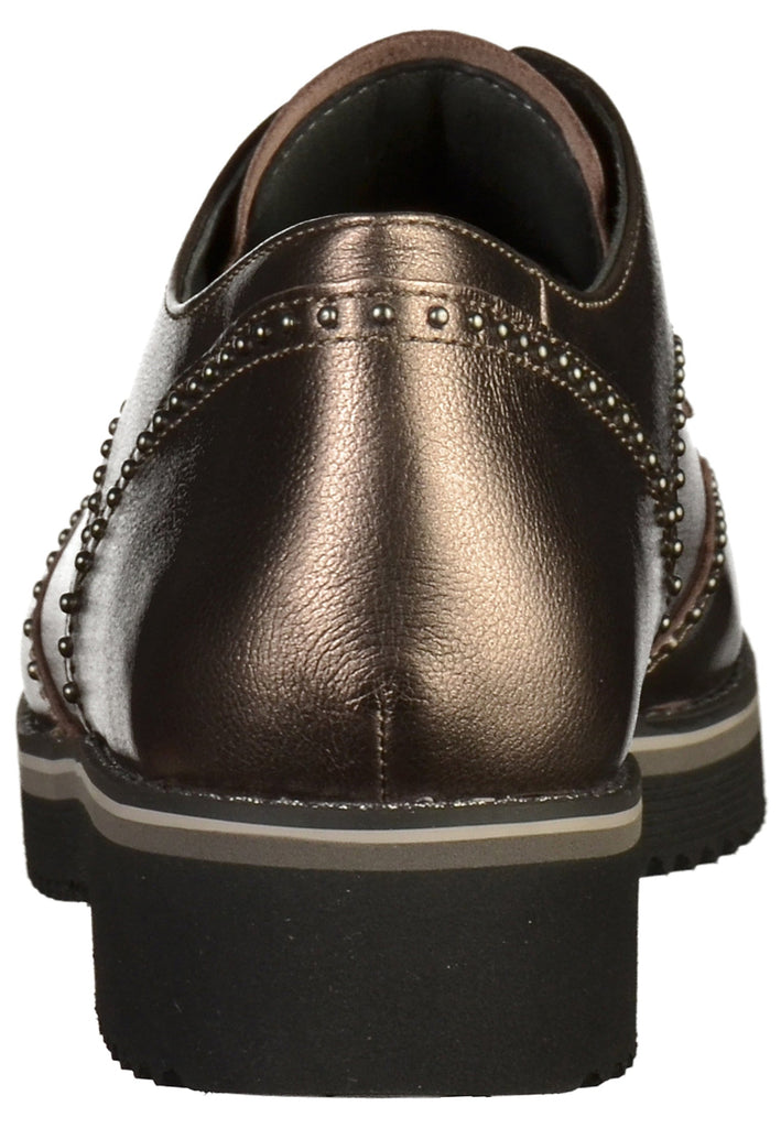 Gabor Halbschuhe Leder Altsilber