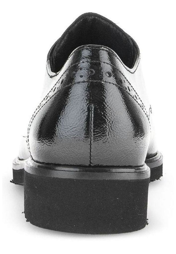 Gabor Halbschuhe Leder Schwarz Lack