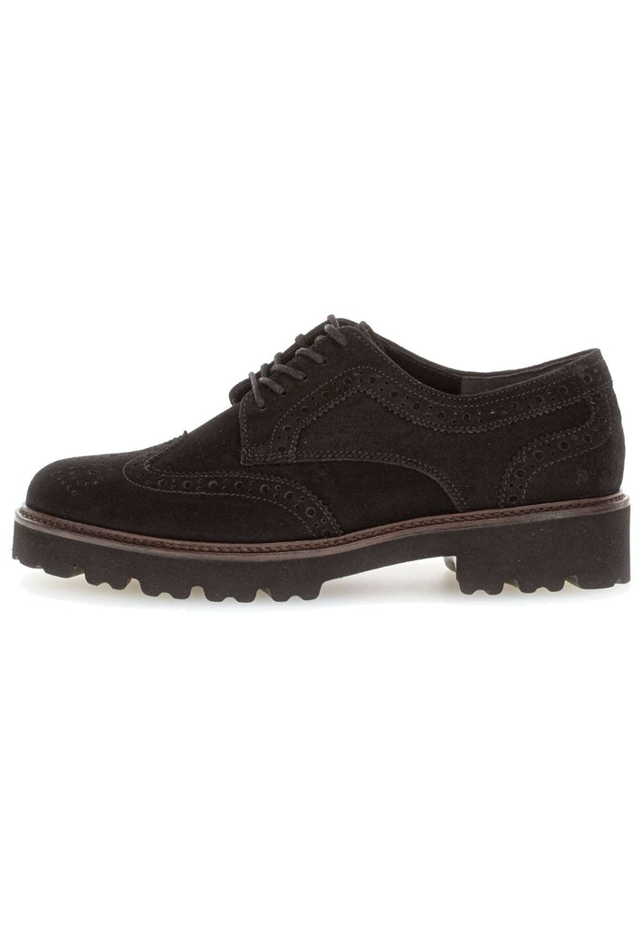 Gabor Halbschuhe Veloursleder Schwarz