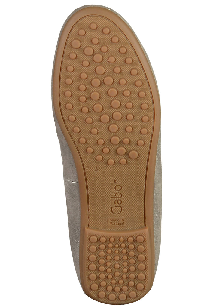 Gabor Mokassin Leder Grau