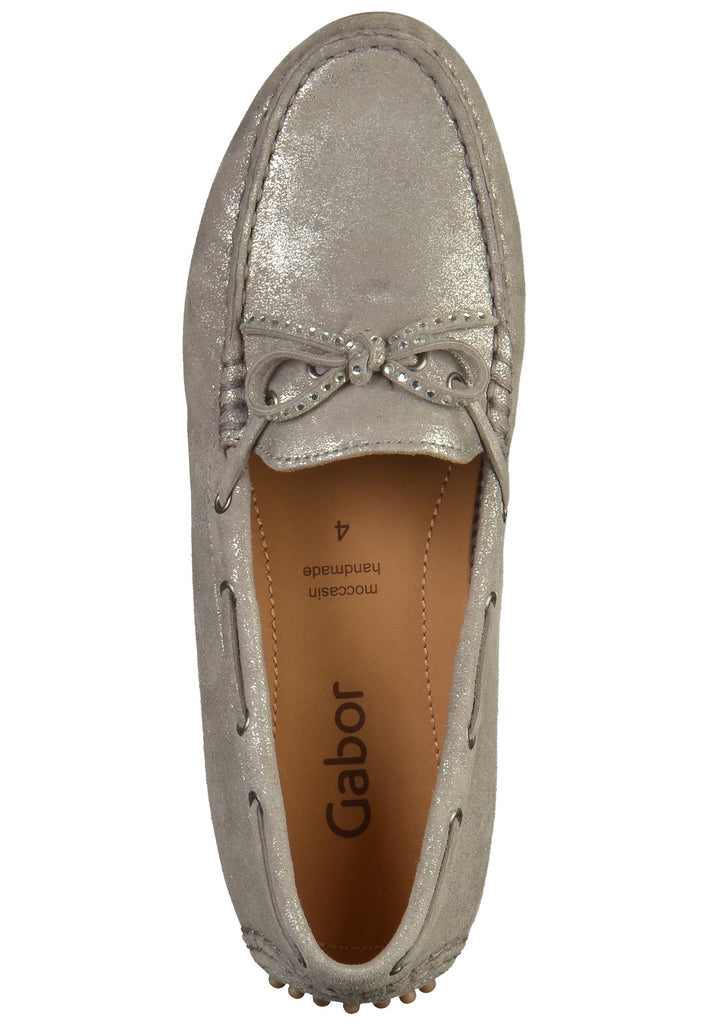 Gabor Mokassin Leder Grau