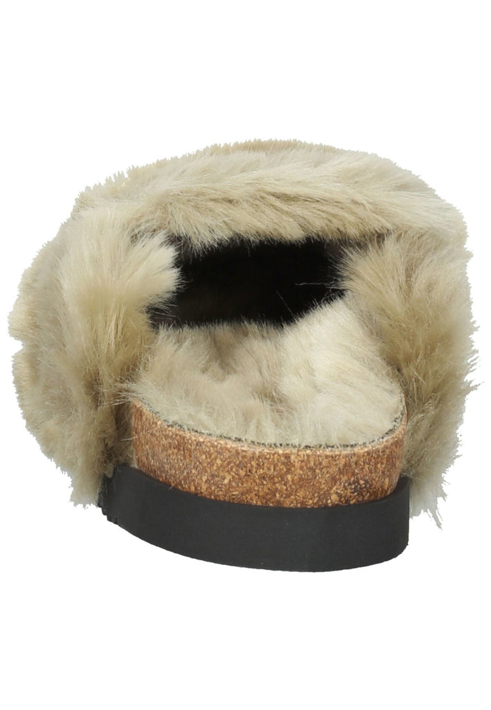 Pantoletten Gabor Hausschuhe Textil Beige Warmfutter