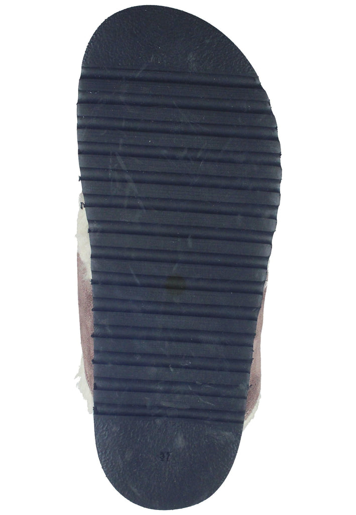 Pantoletten Gabor Hausschuhe Veloursleder Dunkelrosa Warmfutter