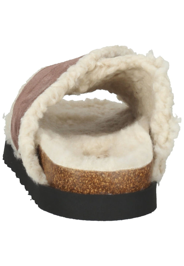 Pantoletten Gabor Hausschuhe Veloursleder Dunkelrosa Warmfutter