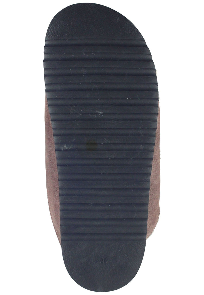 Pantoletten Gabor Hausschuhe Veloursleder Dunkelrosa Warmfutter