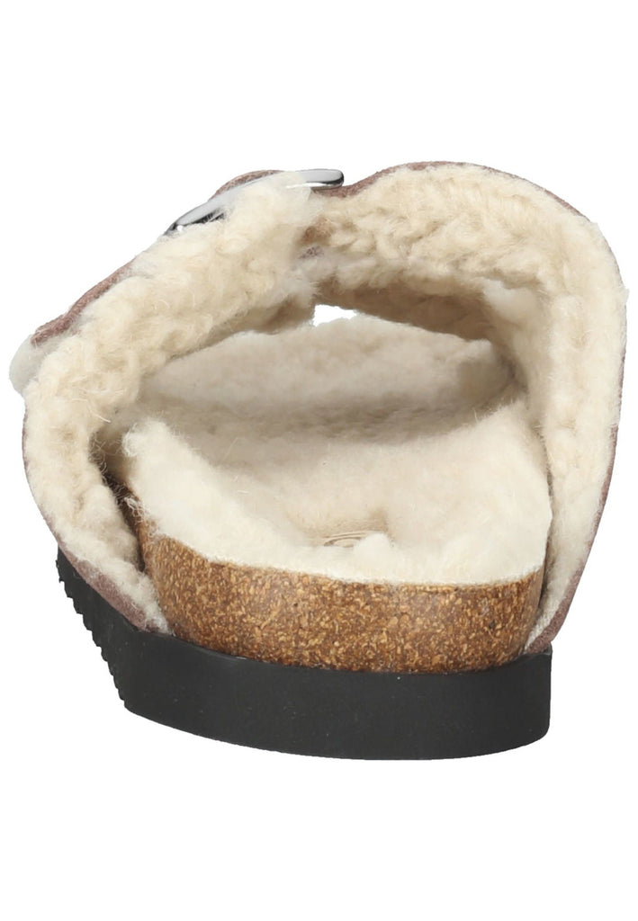 Pantoletten Gabor Hausschuhe Veloursleder Dunkelrosa Warmfutter