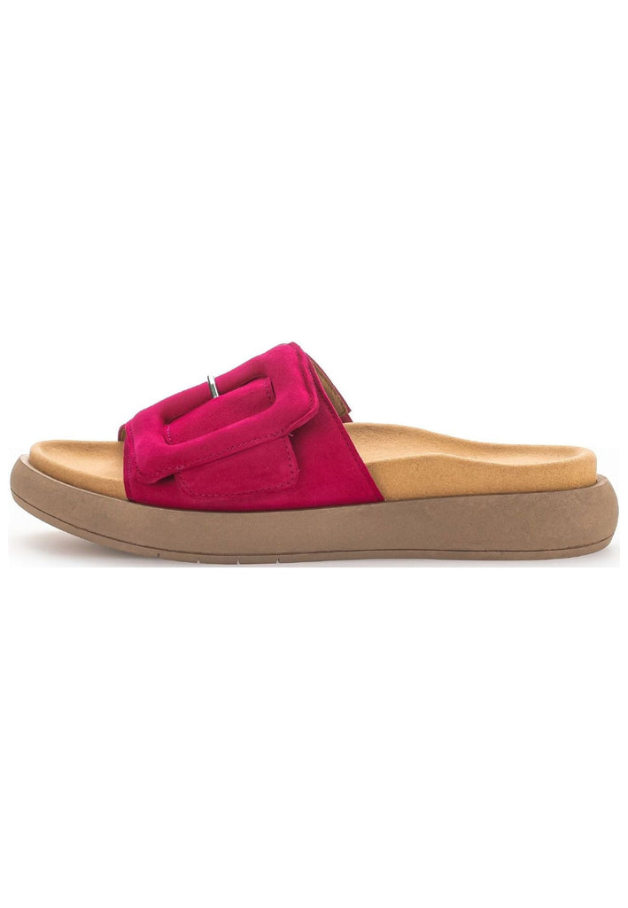 Pantoletten Gabor Pantoletten Veloursleder Pink