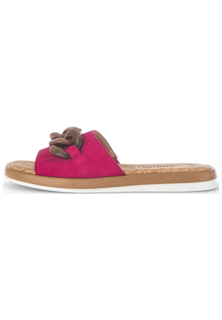 Pantoletten Gabor Pantoletten Veloursleder/Textil Pink