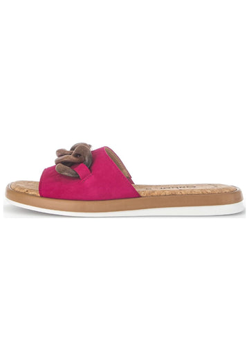Pantoletten Gabor Pantoletten Veloursleder/Textil Pink