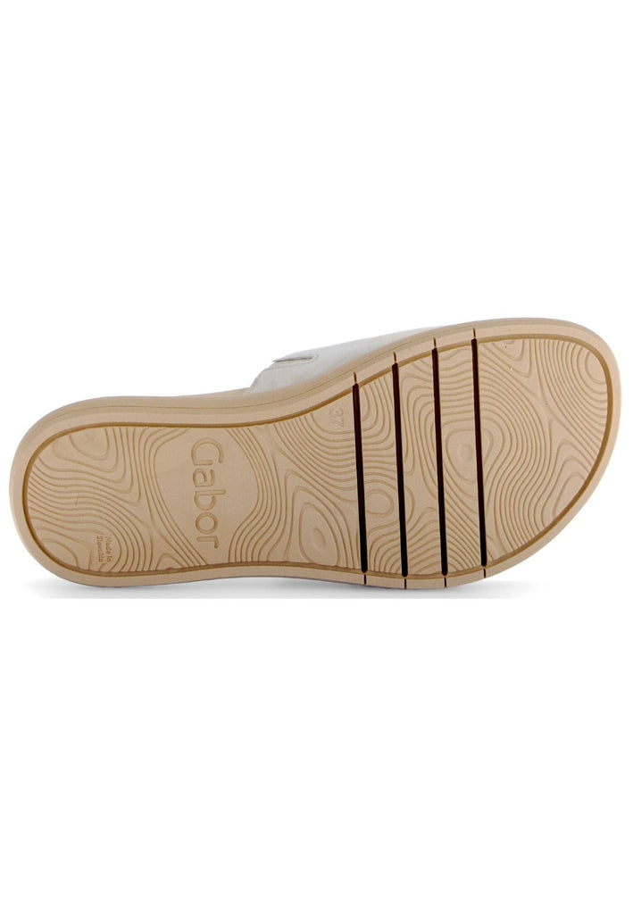 Gabor Pantoletten Leder Beige