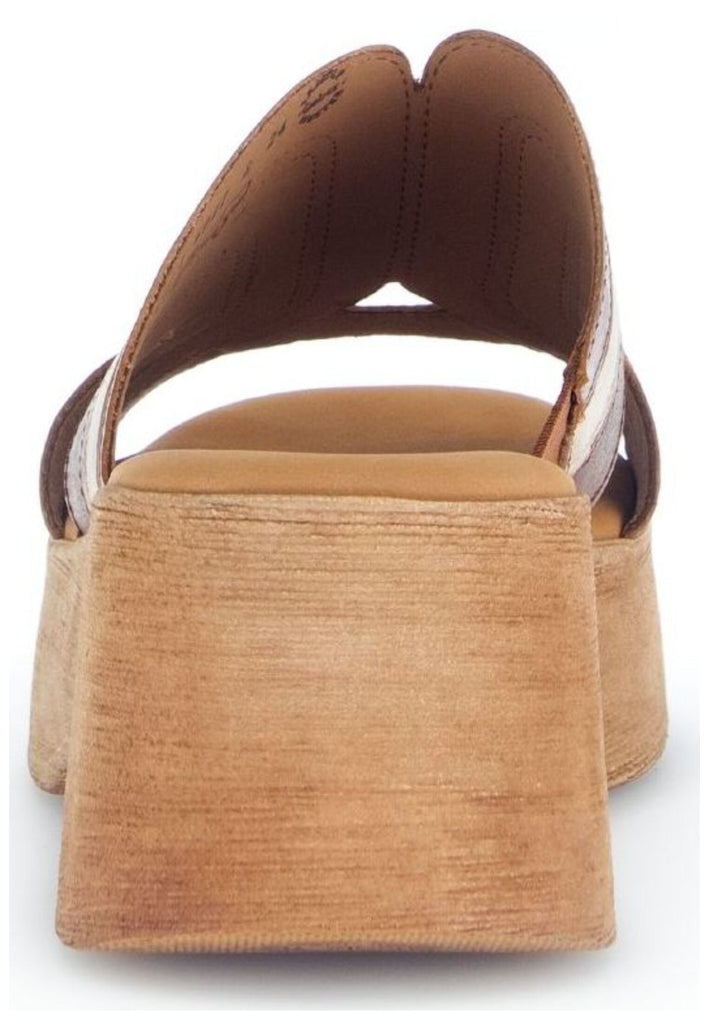 Gabor Pantoletten Leder Camel