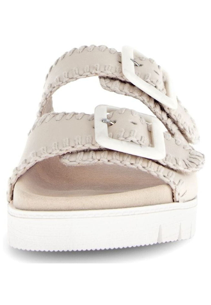 Gabor Pantoletten Leder Creme