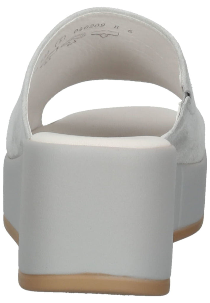 Gabor Pantoletten Leder Hellgrau