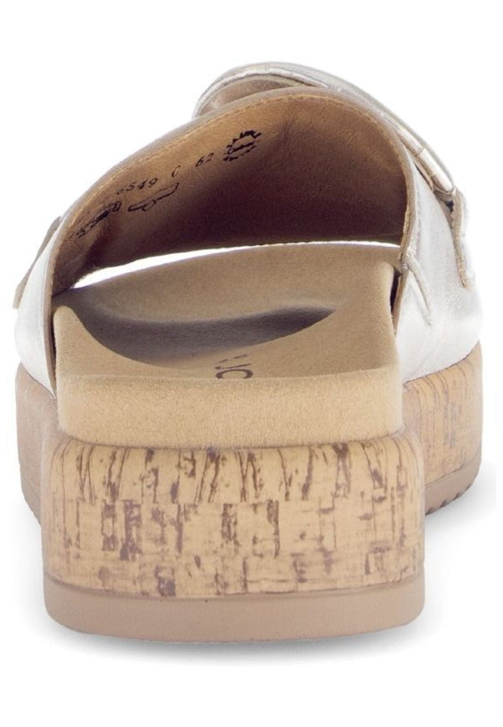 Gabor Pantoletten Leder Puder