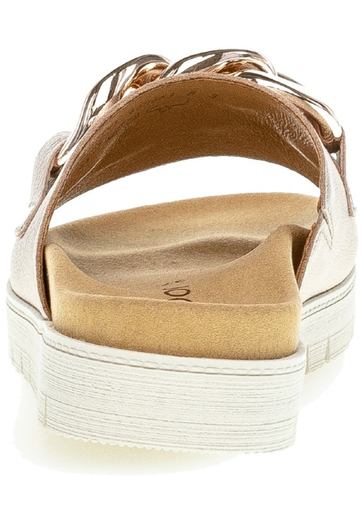 Gabor Pantoletten Leder Puder