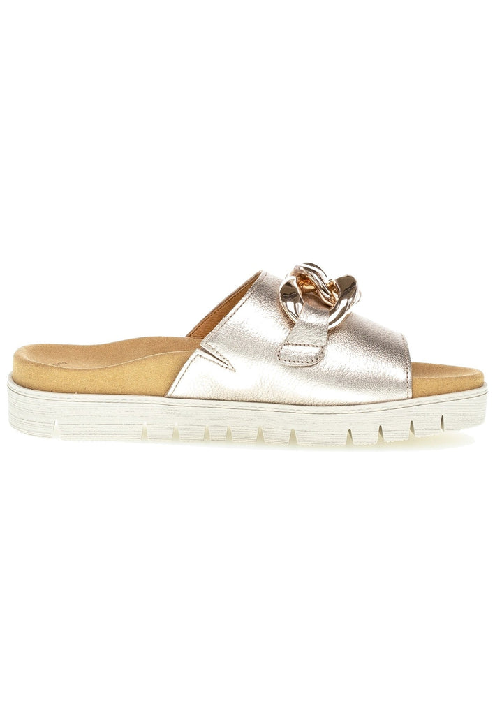 Gabor Pantoletten Leder Puder