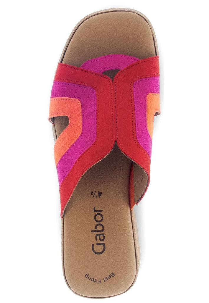 Gabor Pantoletten Leder Rot